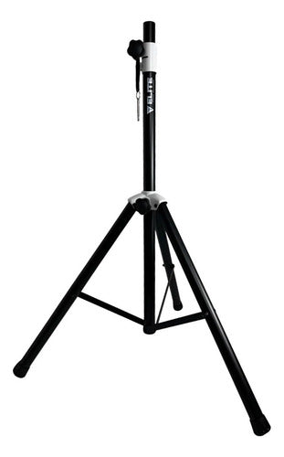 Tripie Soporte Elite Ets.1.80m Para Bafle 1.80m Reforzado Color Negro
