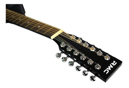 Guitarra Acústica Rmc Docerola Para Diestros Negra Swamp Barnizado