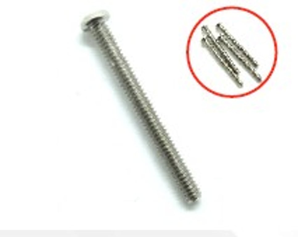 PAQUETE DE TORNILLOS PARA PASTILLA CROMADOS
