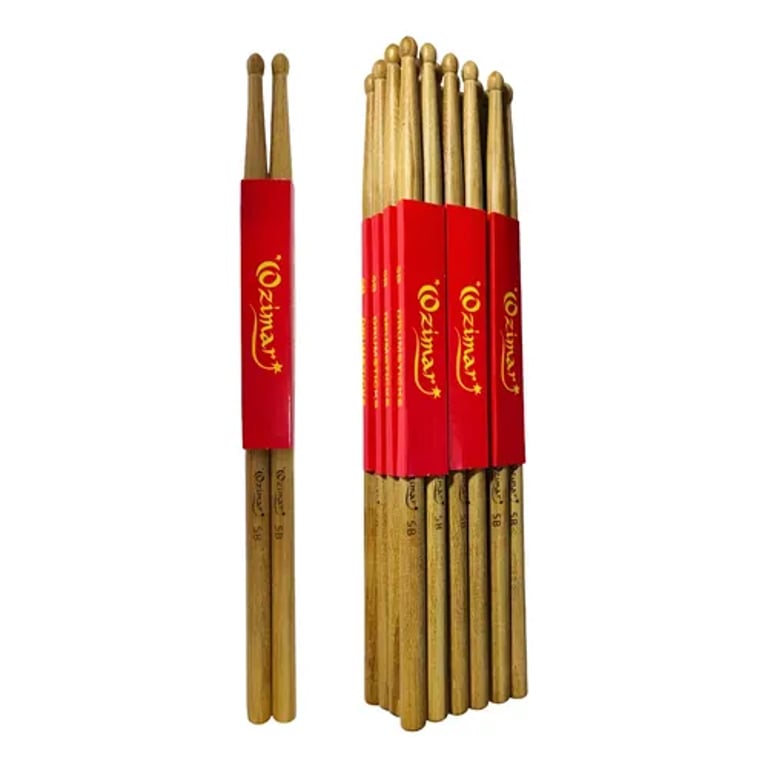 PAR DE BAQUETAS MEDIDA 5B HECHA DE BAMBOO