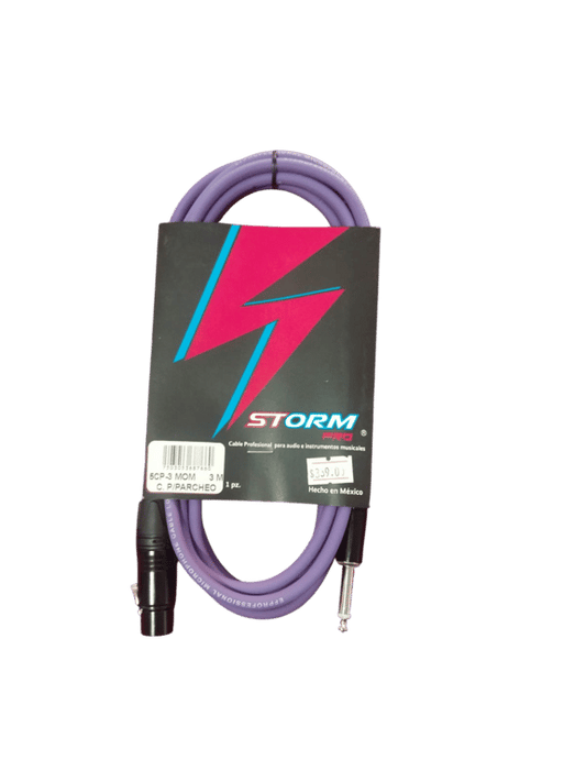 CABLE CANON A PLUG 3 MTS. MORADO