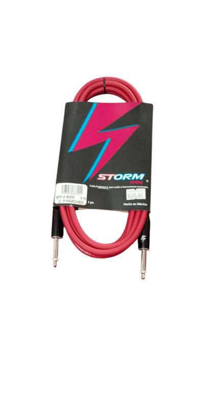 CABLE PLUG A PLUG 3 MTS. ROJO STORM