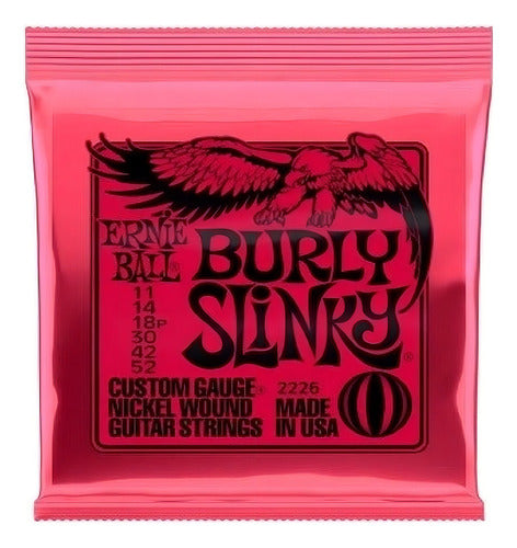 Encordadura Ernie Ball Burly Slinky Guitarra Electrica 2226