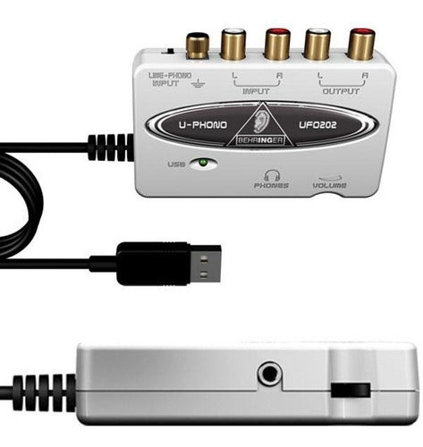 Behringer Ufo-202 U-phono Interface Usb Color Plateado