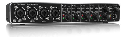 Interfaz De Audio Behringer U-phoria Umc404hd Negra