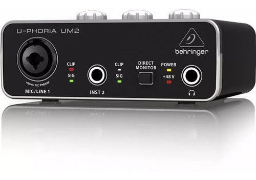 Behringer U-phoria Um-2 Interfaz De Audio Usb Envío Gratis Color Negro