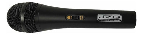 Micrófono Jzg Jzg-900pro Con Cable, Color Negro