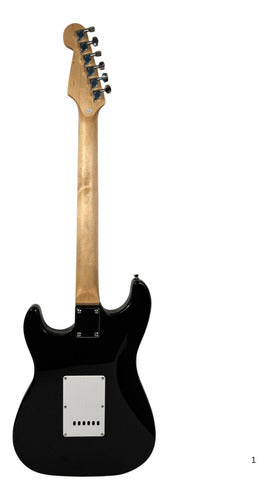 Guitarra Logan Stratocaster Estilo Leo Fender Calidad Gold! Diestro Sumburs Palo De Rosa