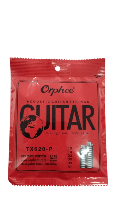 CUERDAS PARA GUITARRA ELECTROACUSTICA COBRE PURO ANTI OXIDO 010-047